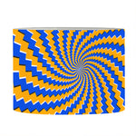 Yellow Spiral Moving Optical Illusion Drum Lamp Shade