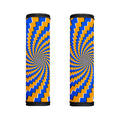 Yellow Spiral Moving Optical Illusion Handle Covers