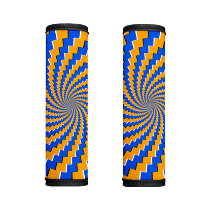 Yellow Spiral Moving Optical Illusion Handle Covers