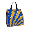 Yellow Spiral Moving Optical Illusion Insulated Lunch Tote