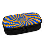 Yellow Spiral Moving Optical Illusion Insulin Cooler Travel Case