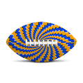 Yellow Spiral Moving Optical Illusion Rugby Ball