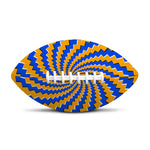 Yellow Spiral Moving Optical Illusion Rugby Ball