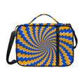 Yellow Spiral Moving Optical Illusion Shoulder Strap Bible Bag