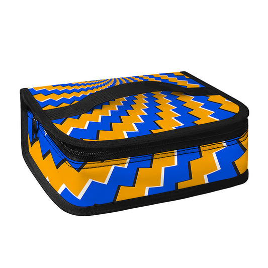 Yellow Spiral Moving Optical Illusion Small Lunch Bag