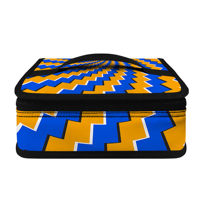 Yellow Spiral Moving Optical Illusion Small Lunch Bag
