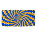 Yellow Spiral Moving Optical Illusion Towel