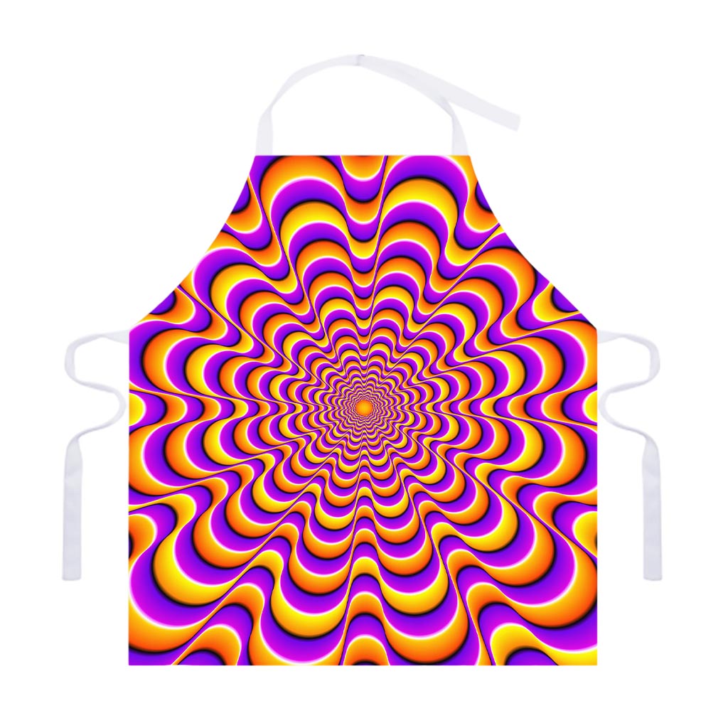 Yellow Splashing Moving Optical Illusion Adjustable Apron