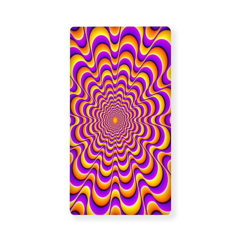 Yellow Splashing Moving Optical Illusion Baby Crib Sheet