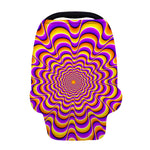 Yellow Splashing Moving Optical Illusion Baby Seat Cover
