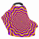 Yellow Splashing Moving Optical Illusion Baby Seat Cover