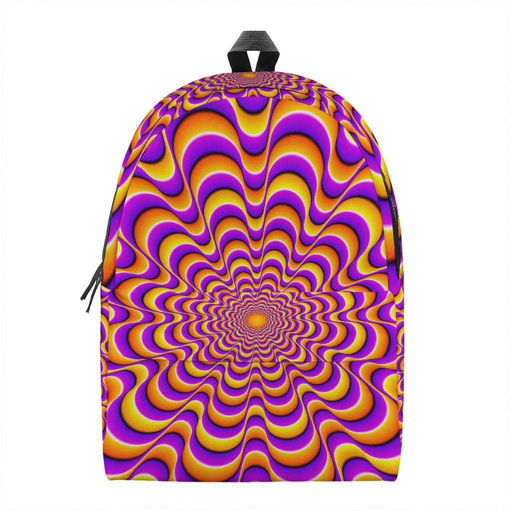 Yellow Splashing Moving Optical Illusion Backpack
