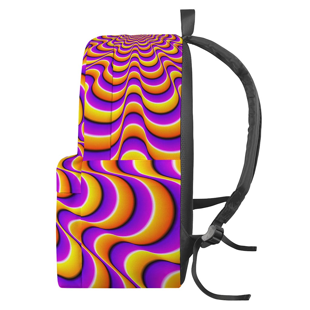 Yellow Splashing Moving Optical Illusion Backpack