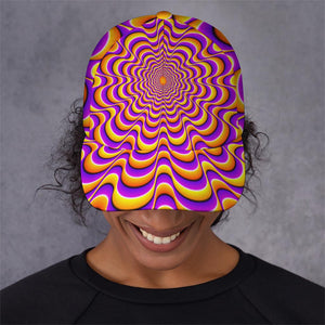 Yellow Splashing Moving Optical Illusion Baseball Cap