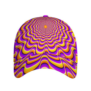 Yellow Splashing Moving Optical Illusion Baseball Cap