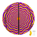 Yellow Splashing Moving Optical Illusion Basketball