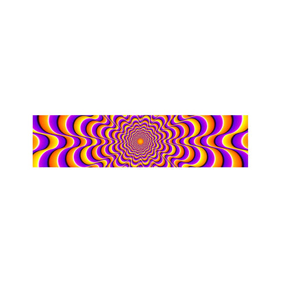 Yellow Splashing Moving Optical Illusion Bed Runner