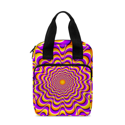 Yellow Splashing Moving Optical Illusion Bible Tote Bag
