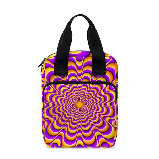 Yellow Splashing Moving Optical Illusion Bible Tote Bag