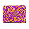 Yellow Splashing Moving Optical Illusion Bifold Wallet