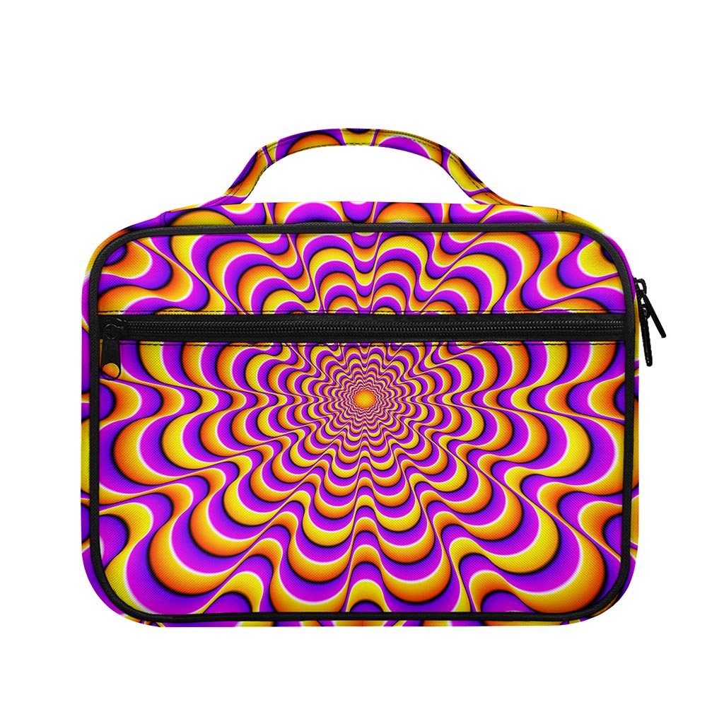 Yellow Splashing Moving Optical Illusion Briefcase Bible Bag