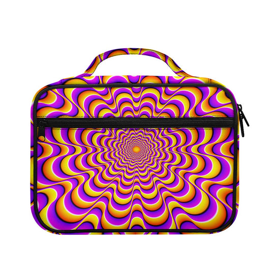Yellow Splashing Moving Optical Illusion Briefcase Bible Bag