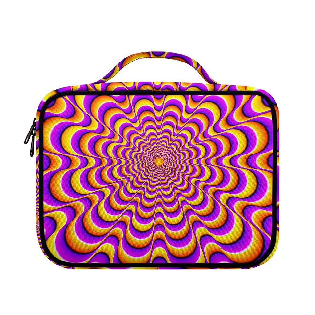 Yellow Splashing Moving Optical Illusion Briefcase Bible Bag