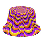 Yellow Splashing Moving Optical Illusion Bucket Hat