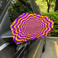 Yellow Splashing Moving Optical Illusion Car Side Mirror Covers