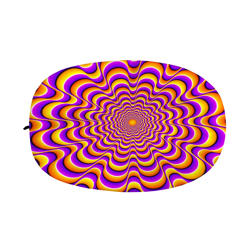 Yellow Splashing Moving Optical Illusion Car Side Mirror Covers