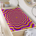 Yellow Splashing Moving Optical Illusion Changing Pad Cover