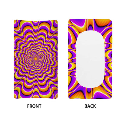 Yellow Splashing Moving Optical Illusion Changing Pad Cover