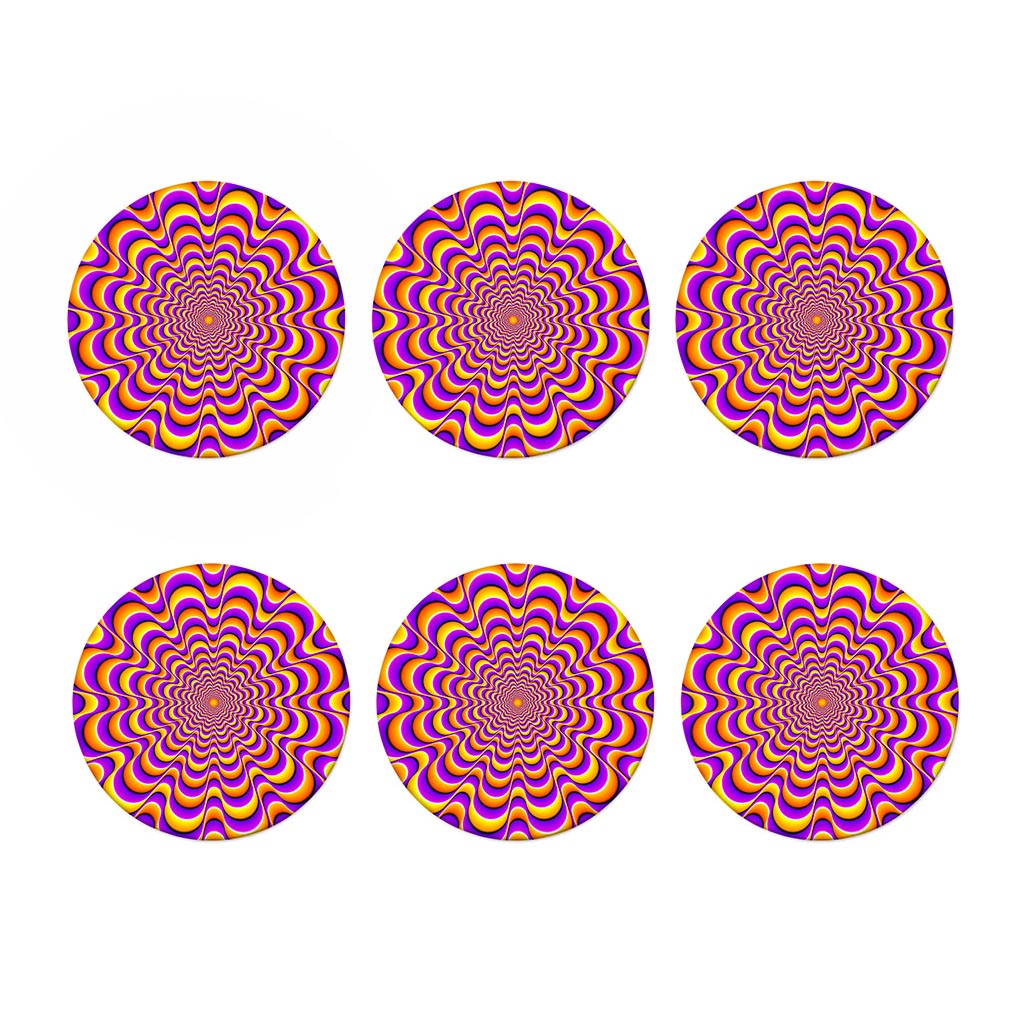 Yellow Splashing Moving Optical Illusion Coaster Set