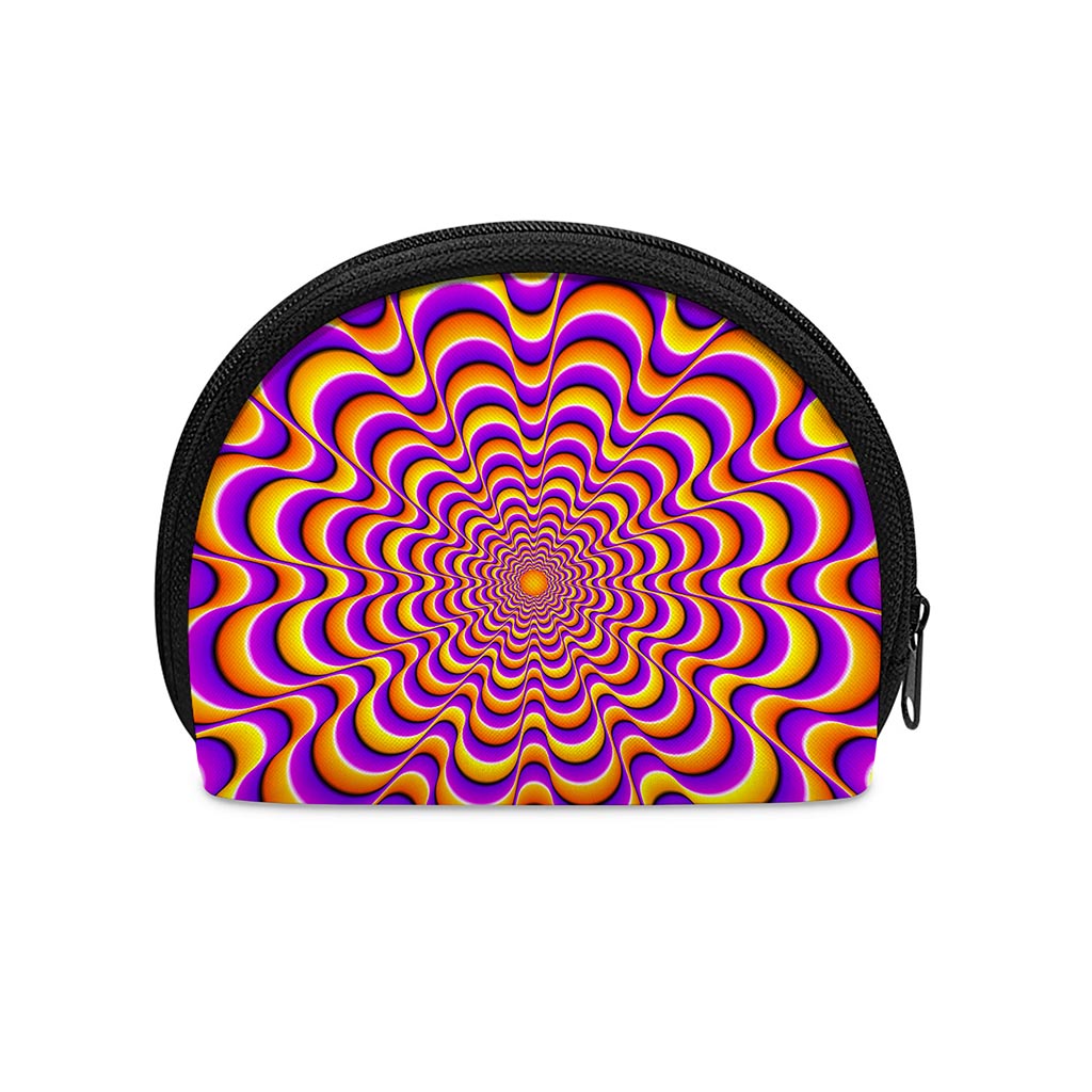 Yellow Splashing Moving Optical Illusion Coin Purse