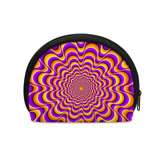 Yellow Splashing Moving Optical Illusion Coin Purse