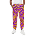 Yellow Splashing Moving Optical Illusion Cotton Sweatpants