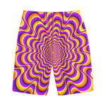 Yellow Splashing Moving Optical Illusion Cotton Shorts