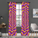 Yellow Splashing Moving Optical Illusion Curtain
