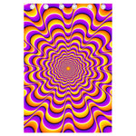 Yellow Splashing Moving Optical Illusion Curtain