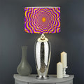 Yellow Splashing Moving Optical Illusion Drum Lamp Shade