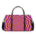 Yellow Splashing Moving Optical Illusion Duffel Bag