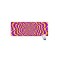 Yellow Splashing Moving Optical Illusion Extended Mouse Pad