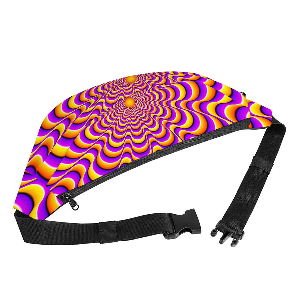 Yellow Splashing Moving Optical Illusion Fanny Pack