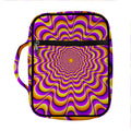 Yellow Splashing Moving Optical Illusion Front Pocket Bible Bag