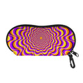 Yellow Splashing Moving Optical Illusion Glasses Case