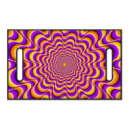 Yellow Splashing Moving Optical Illusion Golf Cart Seat Cover