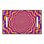 Yellow Splashing Moving Optical Illusion Golf Cart Seat Cover