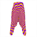Yellow Splashing Moving Optical Illusion Hammer Pants