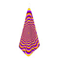 Yellow Splashing Moving Optical Illusion Hand Towel