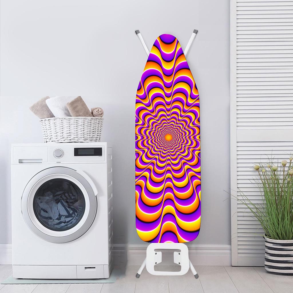 Yellow Splashing Moving Optical Illusion Ironing Board Cover